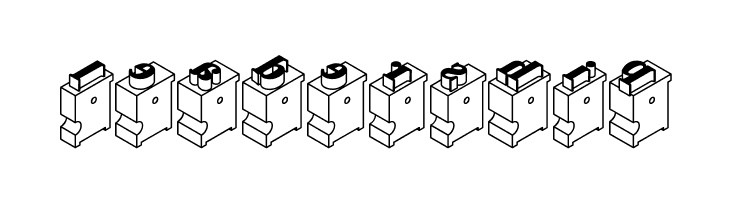 LeadTypeRightInked  Free Fonts Download