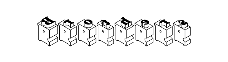 LeadTypeLeftInked  Free Fonts Download