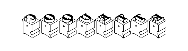 LeadTypeLeftInked  Free Fonts Download