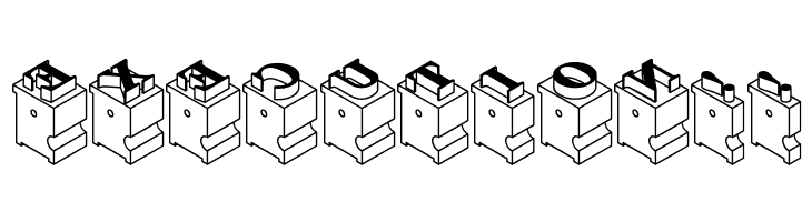 LeadTypeLeftInked  Free Fonts Download