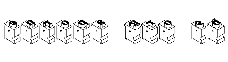 LeadTypeLeftInked  Free Fonts Download