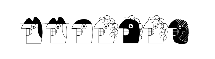 MKartoonKoepfe  Free Fonts Download