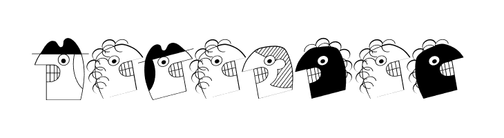 MKartoonKoepfe  Free Fonts Download