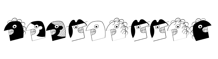 MKartoonKoepfe  Free Fonts Download