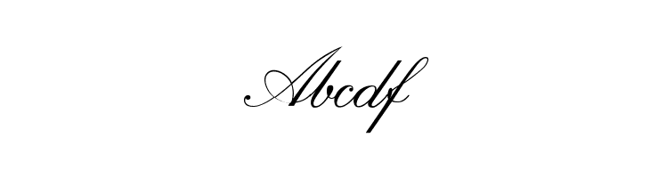 Abcdf RegencyScriptFLF Font