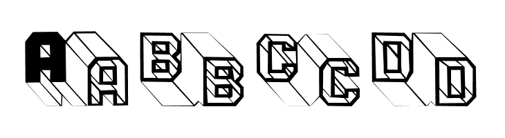 ThreeDeeTwoBeta  Free Fonts Download