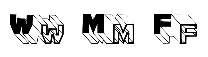 ThreeDeeTwoBeta  Free Fonts Download