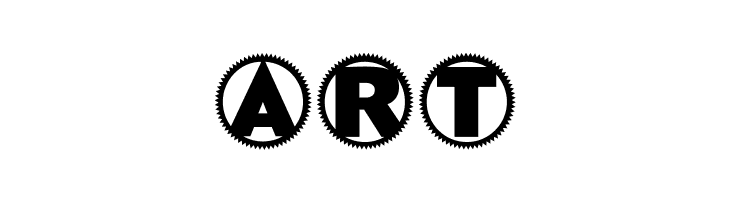 Gearing-ZahnradABC  Free Fonts Download
