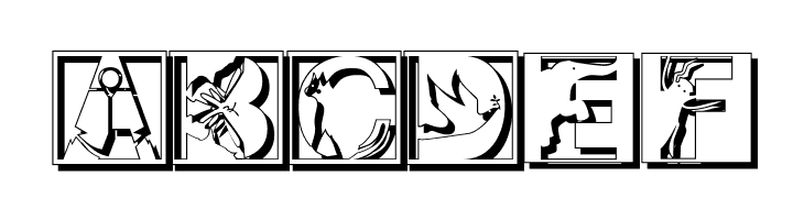 PixCapsShadow  Free Fonts Download