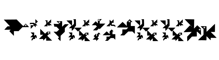 TangramBumBirds  Free Fonts Download