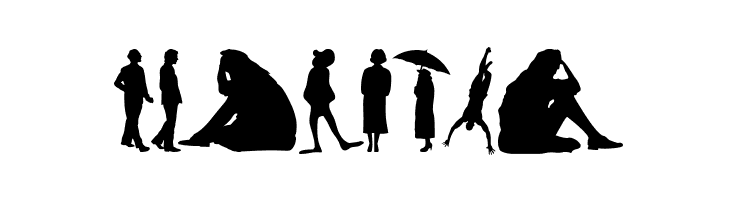 SilhouFaces  Free Fonts Download