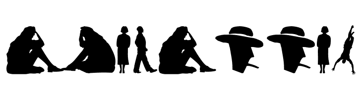 SilhouFaces  Free Fonts Download