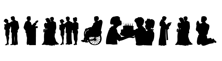 SomeSilhous  Free Fonts Download