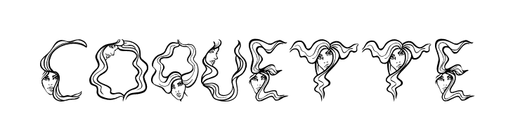 AlphaWomanHair  Free Fonts Download