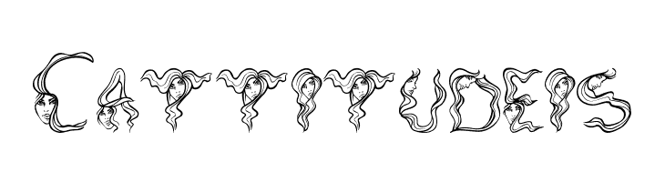 AlphaWomanHair  Free Fonts Download