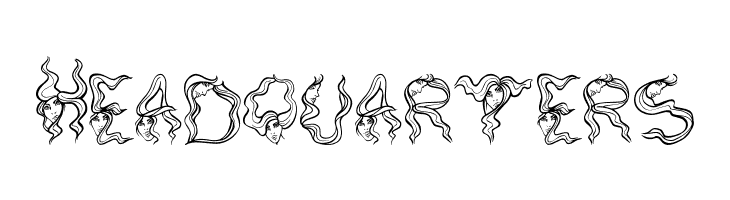 AlphaWomanHair  Free Fonts Download