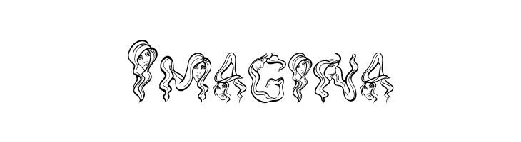 AlphaWomanHair  Free Fonts Download
