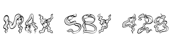 AlphaWomanHair  Free Fonts Download