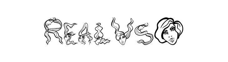 AlphaWomanHair  Free Fonts Download