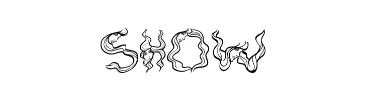 AlphaWomanHair  Free Fonts Download