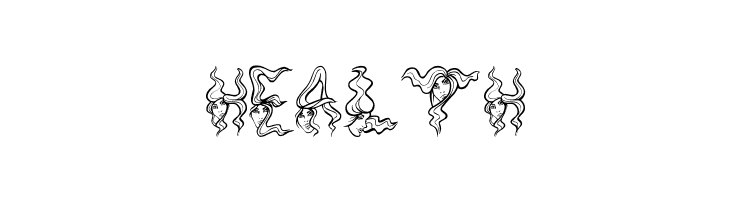AlphaWomanHair  Free Fonts Download