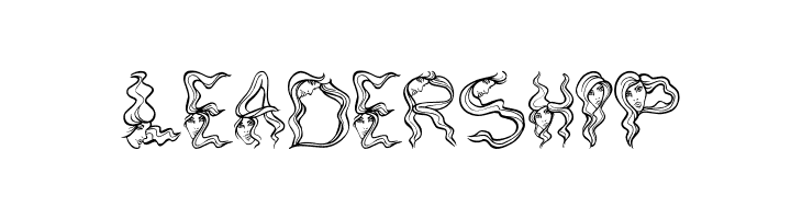 AlphaWomanHair  Free Fonts Download