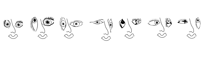 EyesNoseMouth  Free Fonts Download