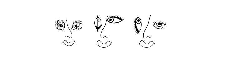 EyesNoseMouth  Free Fonts Download