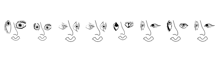 EyesNoseMouth  Free Fonts Download