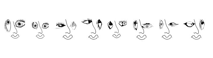 EyesNoseMouth  Free Fonts Download