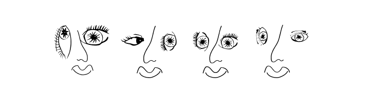 EyesNoseMouth  Free Fonts Download