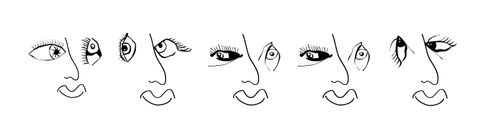EyesNoseMouth  Free Fonts Download