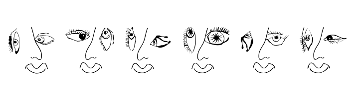 EyesNoseMouth  Free Fonts Download