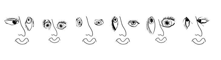 EyesNoseMouth  Free Fonts Download