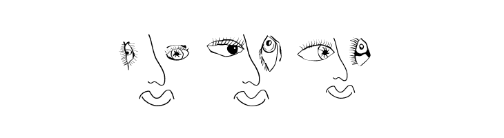 EyesNoseMouth  Free Fonts Download