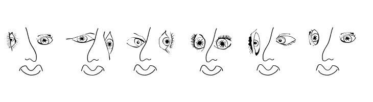 EyesNoseMouth  Free Fonts Download