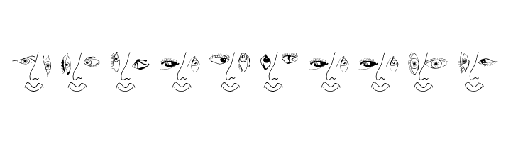 EyesNoseMouth  Free Fonts Download