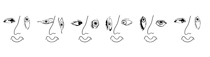 EyesNoseMouth  Free Fonts Download