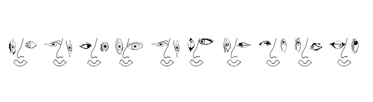 EyesNoseMouth  Free Fonts Download