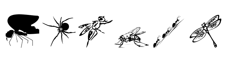 InsectsTwo  Free Fonts Download