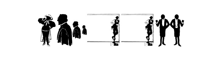 SilhouPeopleTwo  Free Fonts Download