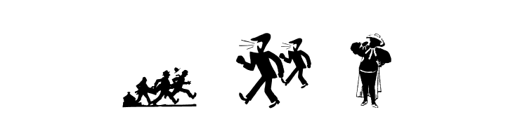 SilhouPeopleTwo  Free Fonts Download