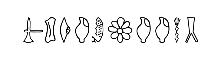 PhaistosAlphabet  Free Fonts Download