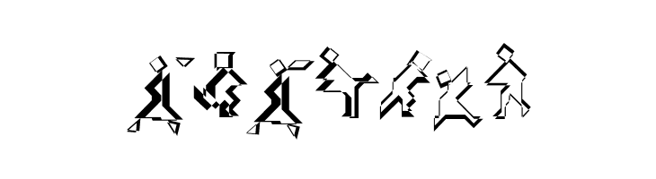 TangramWhiteBlack  Free Fonts Download