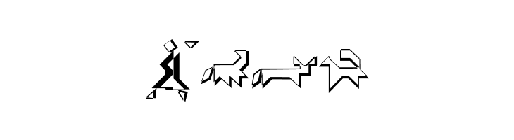 TangramWhiteBlack  Free Fonts Download