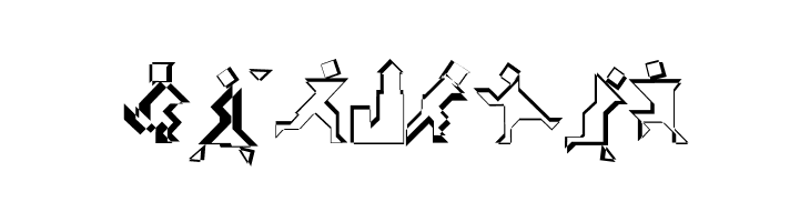 TangramWhiteBlack  Free Fonts Download