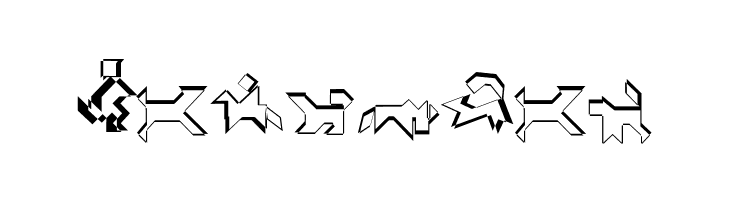 TangramWhiteBlack  Free Fonts Download