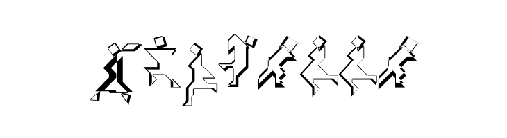 TangramWhiteBlack  Free Fonts Download