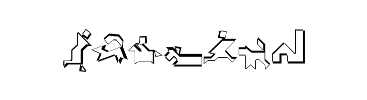 TangramWhiteBlack  Free Fonts Download