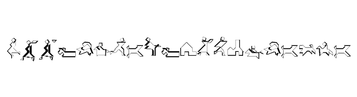 TangramWhiteBlack  Free Fonts Download